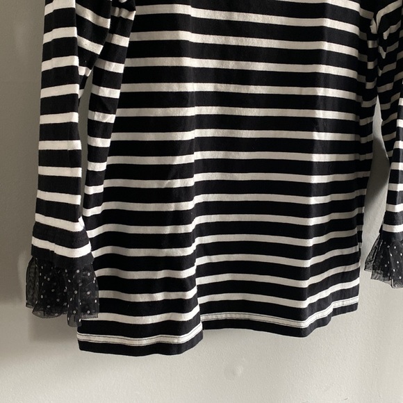 J. Crew tulle cuff striped top - Picture 3 of 5